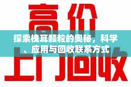 廊坊探索槐耳颗粒的奥秘，科学、应用与回收联系方式